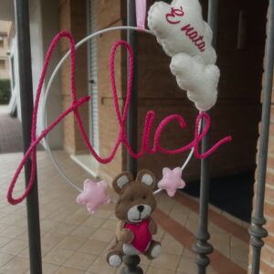 Fiocco nascita solo cerchio